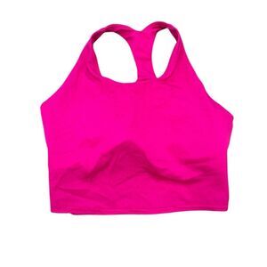 KDEER Hot Pink Long Style Racerback Sports Bra
